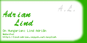 adrian lind business card